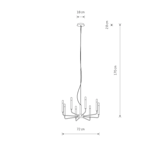 Lampa wisząca ORTO VIII 11460 Nowodvorski - zdjęcie dodatkowe 2