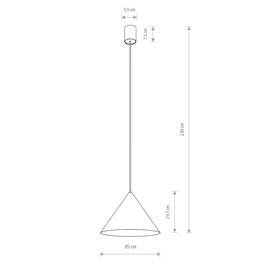 Lampa wisząca ZENITH M umbra blue 11487 Nowodvorski - zdjęcie dodatkowe 8