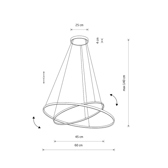 Lampa wisząca CIRCOLO POWER LED 3000K 11646 Nowodvorski - zdjęcie dodatkowe 7