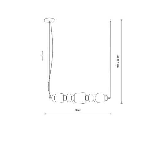 Lampa wisząca CERAMIC HORIZONTAL LED 26W 11699 Nowodvorski - zdjęcie dodatkowe 6