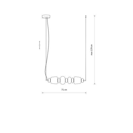Lampa wisząca CERAMIC HORIZONTAL LED 22W 11700 Nowodvorski - zdjęcie dodatkowe 7