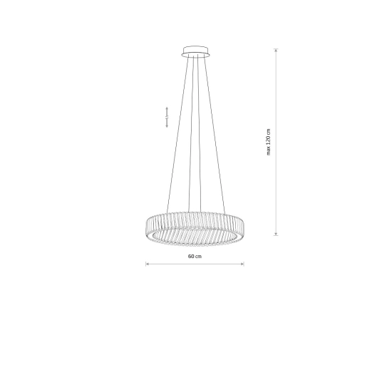 Lampa wisząca LUXORA ROUND LED 30W 11705 Nowodvorski - zdjęcie dodatkowe 1