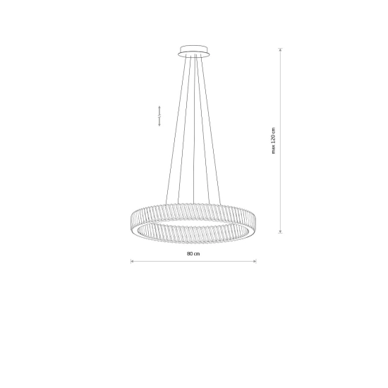 Lampa wisząca LUXORA ROUND LED 38W 11706 Nowodvorski - zdjęcie dodatkowe 1