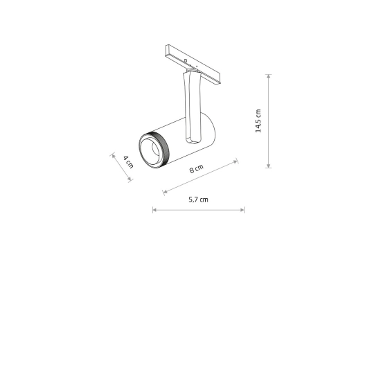 SPOT ZOOM LED 7W 3000K do 1-obwodowych szynoprzewodów niskonapięciowych NANO-LVM 11715 Nowodvorski - zdjęcie dodatkowe 9