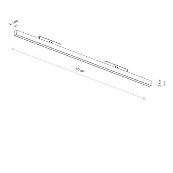 Oprawa liniowa LINE OUT LED 20W 3000K do 1-obwodowych szynoprzewodów niskonapięciowych NANO-LVM 11721 Nowodvorski - zdjęcie dodatkowe 7