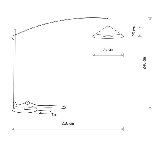 Lampa podłogowa POISE umbra gray A 11767 Nowodvorski - zdjęcie dodatkowe 8