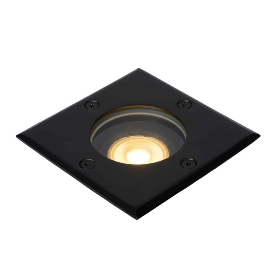 Oprawa do wbudowania BILTIN Ø 10,8 cm 1xGU10 IP67 11800/01/30 czarny Lucide - zdjęcie produktu