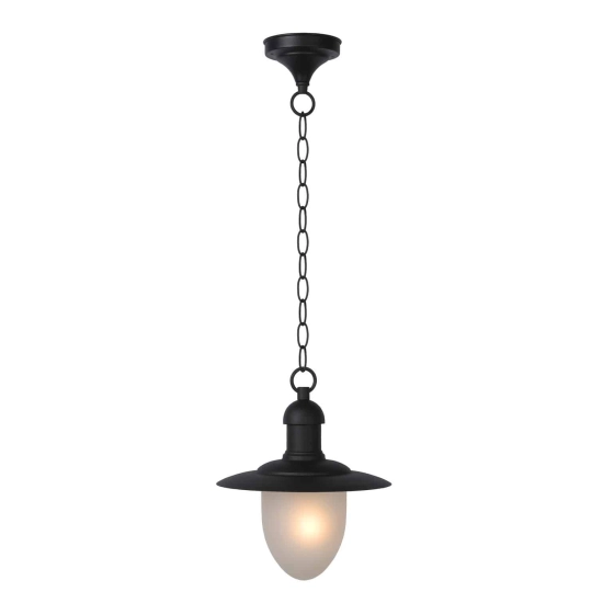 Lampa wisząca ARUBA Ø 25 cm 1xE27 IP44 czarny 11872/01/30 Lucide - zdjęcie produktu