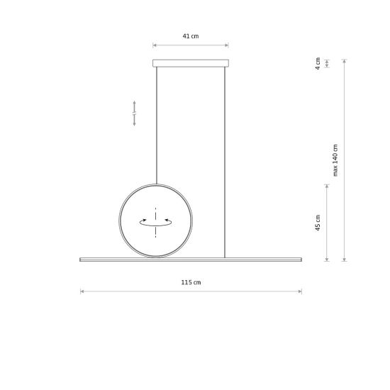 Lampa wisząca LINEO LED 11885 Nowodvorski - zdjęcie dodatkowe 4
