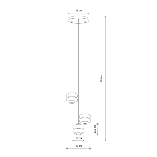 Lampa wisząca LUNARI LED III 11982 Nowodvorski - zdjęcie dodatkowe 7