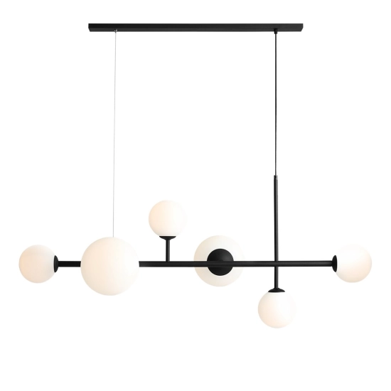 LAMPA WISZĄCA DIONE 6 CZARNY (LISTWA) 1092K1_2 Aldex - zdjęcie produktu