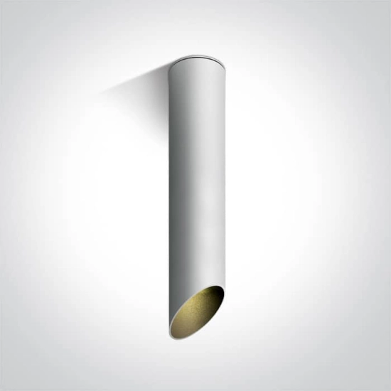 kinkiecik.pl Litochoro 12105E2/W/B biała oprawa sufitowa z czarnym odbłyśnikiem i oprawką GU10 MR16 10W ONE LIGHT
