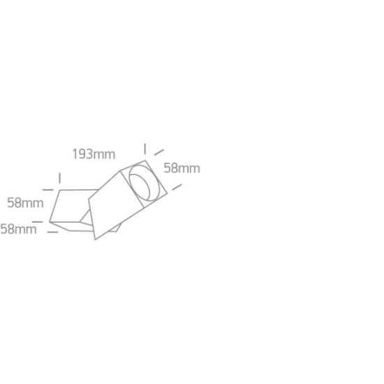 Plafon 12105E6/W Elia biała lampa GU10 10W ONE LIGHT
