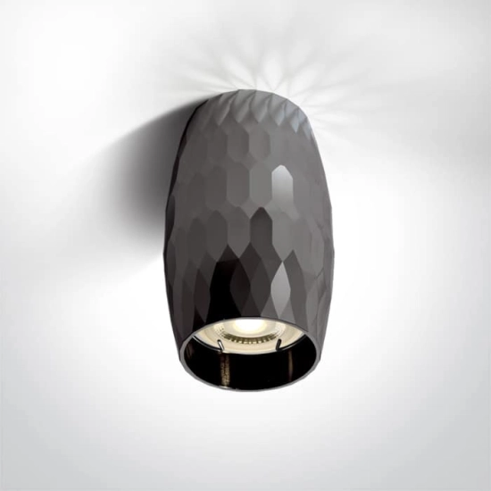 kinkiecik.pl Monolitos 12105H/DC ciemna chromowana oprawa sufitowa z oprawką GU10 MR16 10W 100-240V ONE LIGHT