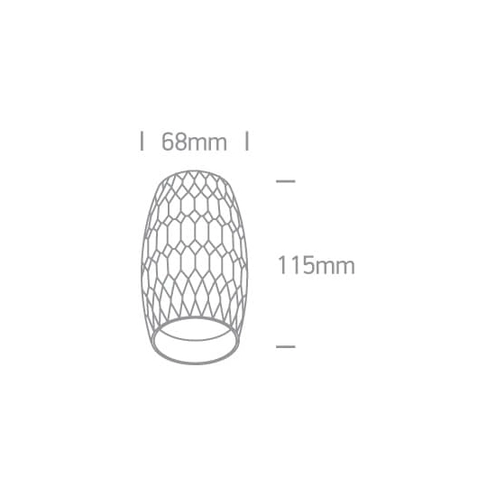 kinkiecik.pl Monolitos 12105H/DC ciemna chromowana oprawa sufitowa z oprawką GU10 MR16 10W 100-240V ONE LIGHT