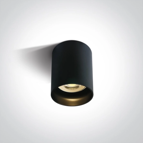 CZARNA TUBA GU10 10W DARK LIGHT 12105N/B/B ONE LIGHT