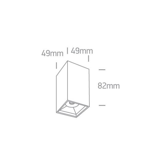 Mirror Square Boxes 12106B/B/W ONE LIGHT