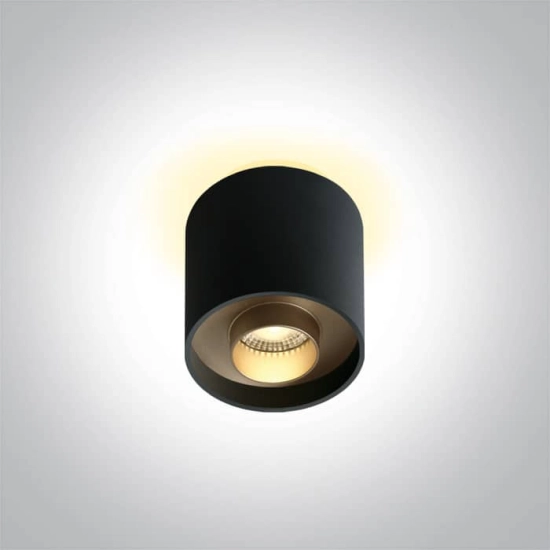 kinkiecik.pl Korfez 12108D/B/W czarny cylinder LED 8W 3000K 230V CRI97 dark light; odbłyśnik należy zamówić osobno; w ko