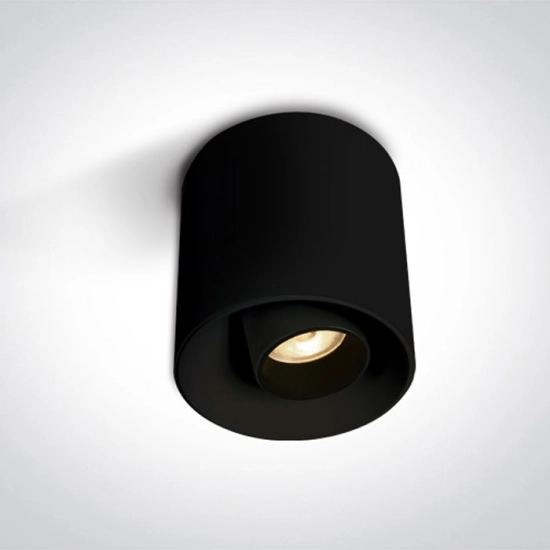12108T/B/WT BLACK 8W WW IP20 36deg ADJUSTABLE 230V DARK LIGHT One Light