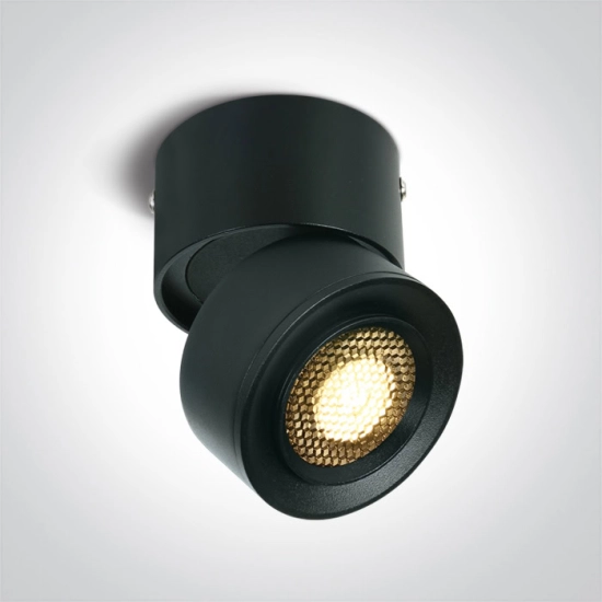 12115G/B/W BLACK COB 15W WW IP20 15-45deg ADJUSTABLE 230V HONEYCOMB One Light