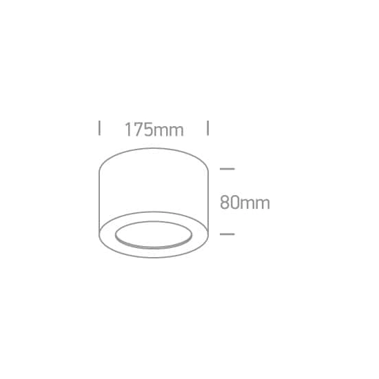 kinkiecik.pl Oltu 2 12116FD/B/BS czarny cylinder sufitowy LED 16W 3000K 230V dark light; w komplecie nieściemnialny zasilacz LED ONE LIGHT