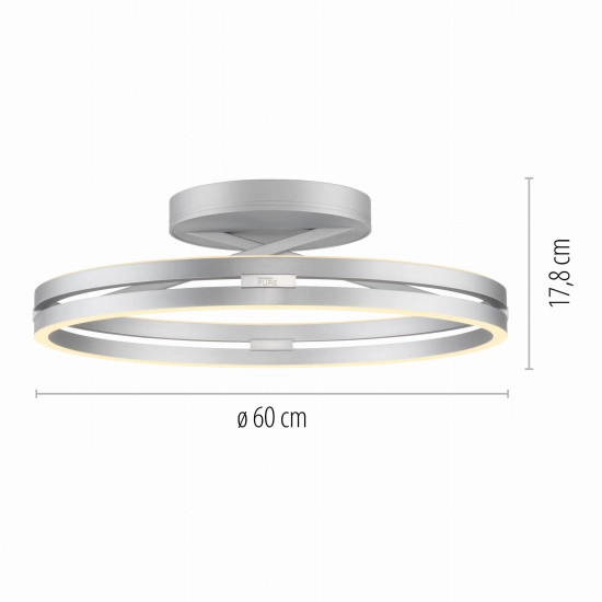 Lampa sufitowa Pure Loop Aluminium 6552-95 Paul Neuhaus - zdjęcie dodatkowe 3