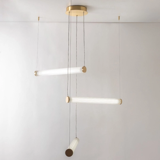 COMO 1234 LAMPA WISZĄCA z pilotem MOSIĄDZ Paul Neuhaus