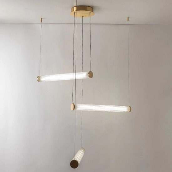 COMO 1234 LAMPA WISZĄCA z pilotem MOSIĄDZ Paul Neuhaus