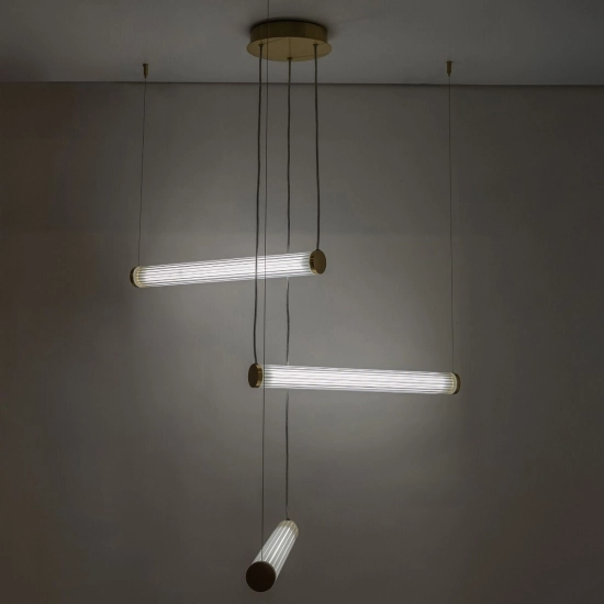 COMO 1234 LAMPA WISZĄCA z pilotem MOSIĄDZ Paul Neuhaus