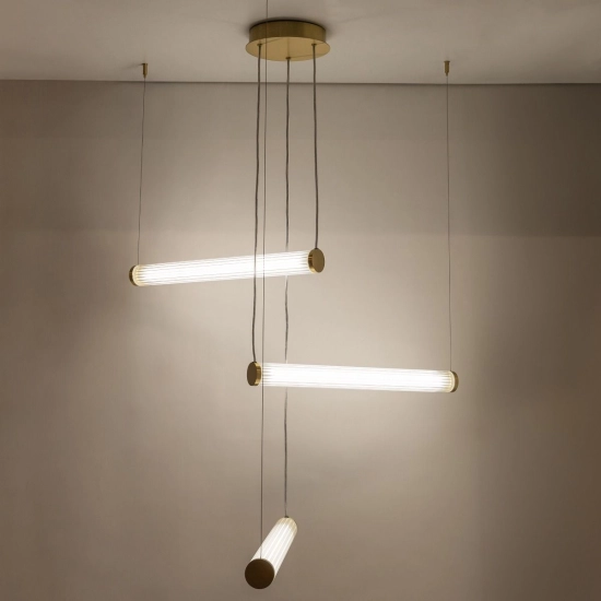 COMO 1234 LAMPA WISZĄCA z pilotem MOSIĄDZ Paul Neuhaus