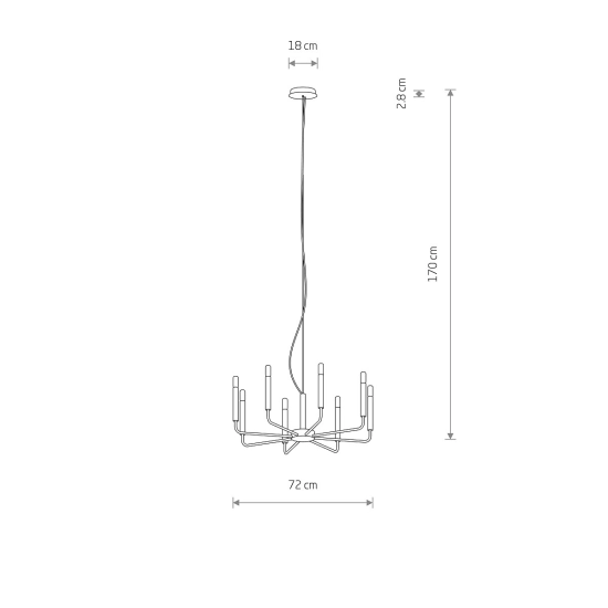 Lampa wisząca ORTO VIII 12525 Nowodvorski - zdjęcie dodatkowe 8