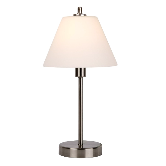 TOUCH lampa stołowa Ø 22 cm 1xE14 Satin Chrome 12561/21/12 Lucide - zdjęcie produktu