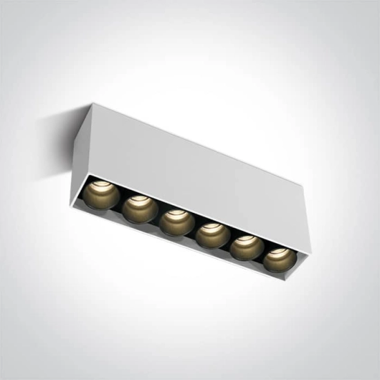 kinkiecik.pl Filona 6 12606C/W/W biała oprawa sufitowa SMD LED 15W 3000K dark light; w zestawie z zasilaczem LED 700mA O