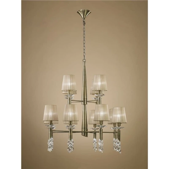 Lampa wisząca Mantra Tiffany Antique Brass 3870MA - zdjęcie produktu