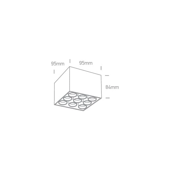 kinkiecik.pl Filona 9 12906C/W/W biała lampa sufitowa SMD LED 20W 3000K; w komplecie z zasilaczem LED 700mA ONE LIGHT
