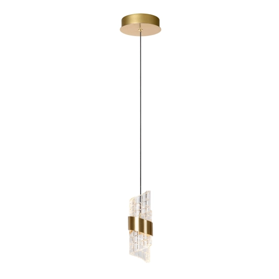 KLIGANDE Lampa wisząca Ø 13 cm LED Dim. 1x9W 2700K złoty mat / mosiądz 13496/07/02 Lucide - zdjęcie produktu