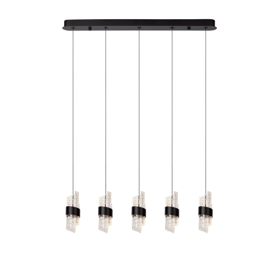 KLIGANDE Lampa wisząca LED Dim. 5x7,8W 2700K czarny 13496/35/30 Lucide - zdjęcie produktu