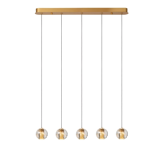 DILENKO Lampa wisząca LED Dim. 5x3,5W 2700K złoty mat / mosiądz 13497/16/02 Lucide - zdjęcie produktu