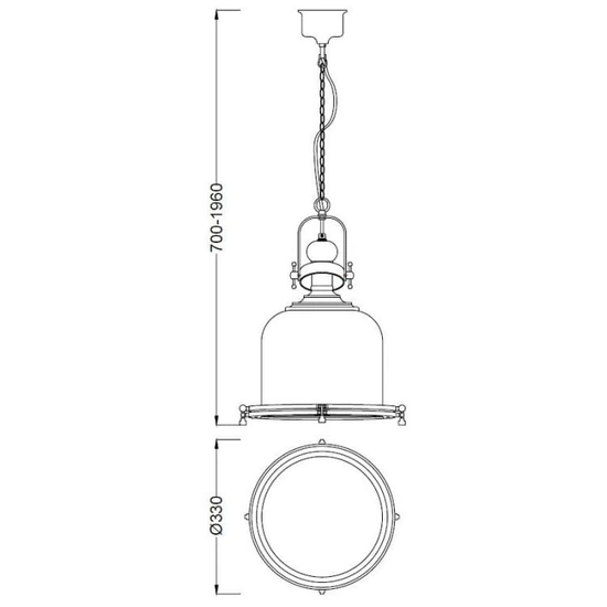 Lampa wisząca Mantra Vintage 4971MA - zdjęcie dodatkowe 1