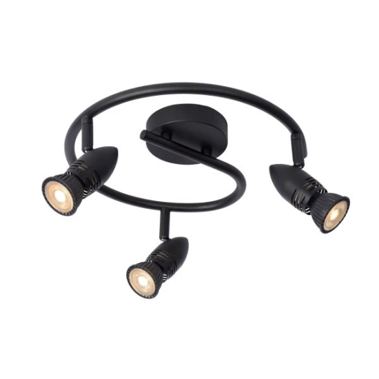 Lampa sufitowa spot 3L czarny CARO 13955/03/30 Lucide - zdjęcie produktu