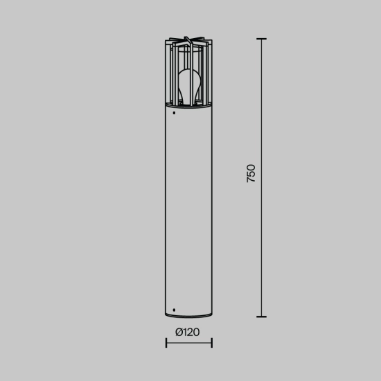 Lampa stojąca Oświetlenie krajobrazu Barrel O453FL-01GF Maytoni - zdjęcie dodatkowe 6