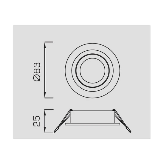 Lampa wpuszczana Mantra Atlantis 6405MA - zdjęcie dodatkowe 1