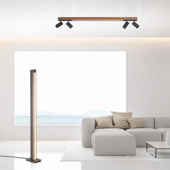 Lampa podłogowa Pure-lines Drewno/antracyt 451-79 Paul Neuhaus - zdjęcie dodatkowe 6