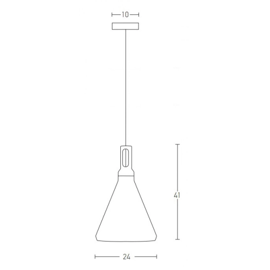 1513-W PENDANT LAMP 1XE27 ALUMINIUM WHITE Zambelis Lights