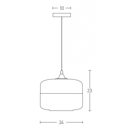 1516 PENDANT LAMP 1XE27 BLACK-CHAMPAGNE GLASS Zambelis Lights