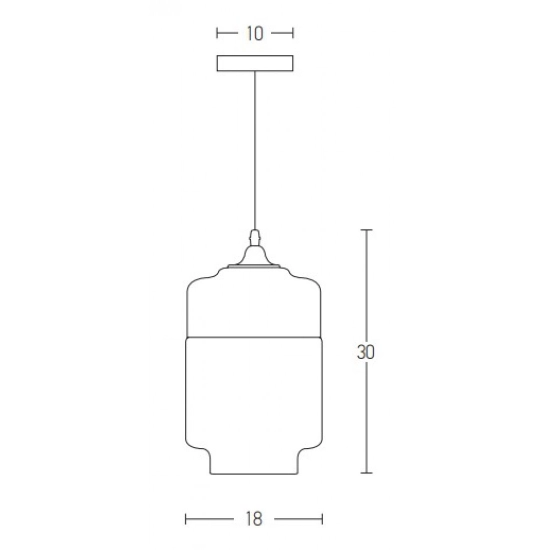 1517 PENDANT LAMP 1XE27 BLACK-CHAMPAGNE GLASS Zambelis Lights
