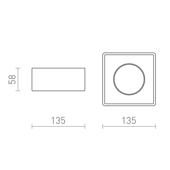Plafon FRAM SQ R14165 Rendl light studio