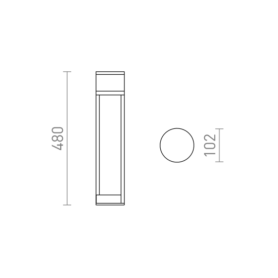 Lampa podłogowa JEAN 50 słupek z gniazdkami elektrycznymi R14173 Rendl light studio