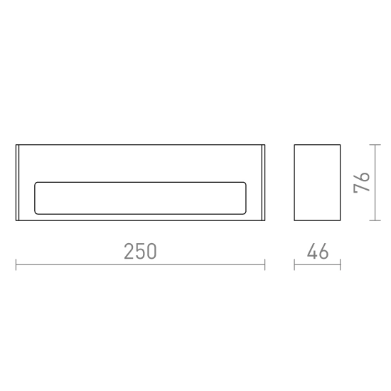 Kinkiet ASTER 25 IP65 LED 2x6W 3000K R14198 Rendl light studio