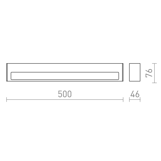 Kinkiet ASTER 50 IP65 LED 2x10W 3000K R14199 Rendl light studio